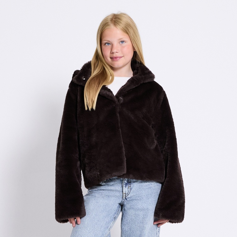 Faux fur jacket "Fur jacket" Brown